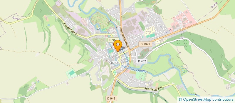 localisation de l'entreprise MADAME CAROLINE BAUDRY à GUISE
