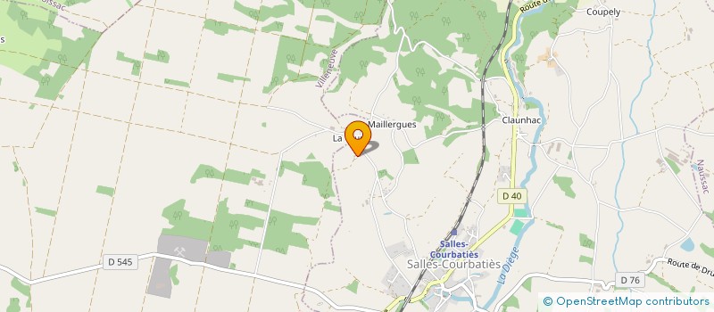 localisation de l'entreprise MADAME CAROLINE BAY  SALLES-COURBATIES