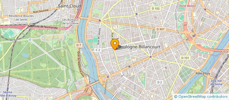 localisation de l'entreprise MADAME CAROLINE BEAUFOUR  BOULOGNE-BILLANCOURT