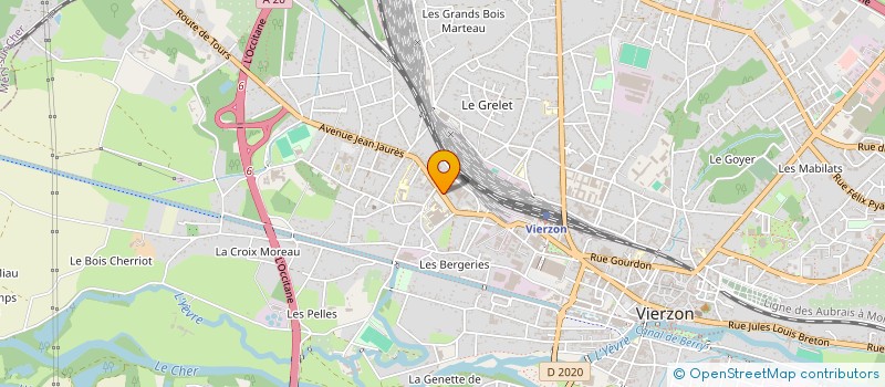 localisation de l'entreprise MADAME CAROLINE BEAUJARD  VIERZON