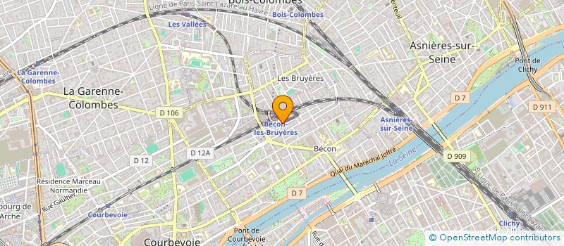 localisation de l'entreprise MADAME CAROLINE BEAUJEU à COURBEVOIE