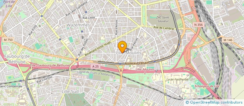localisation de l'entreprise MADAME CAROLINE BEAULIER à LILLE