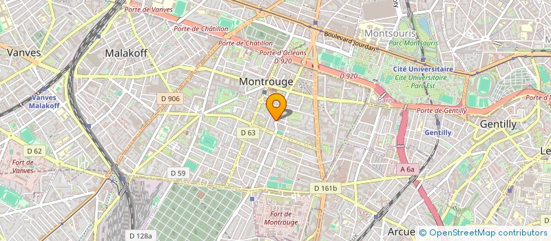 localisation de l'entreprise MADAME CAROLINE BEAUPERE à MONTROUGE
