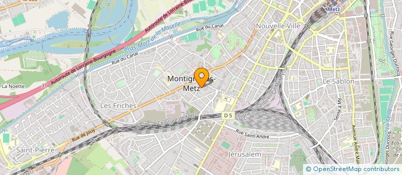 localisation de l'entreprise MADAME CAROLINE BECQUET à MONTIGNY-LES-METZ