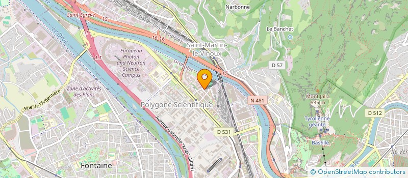 localisation de l'entreprise MADAME CAROLINE BEGUE  GRENOBLE