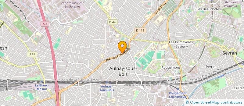 localisation de l'entreprise MADAME CAROLINE BELLANDE à AULNAY-SOUS-BOIS