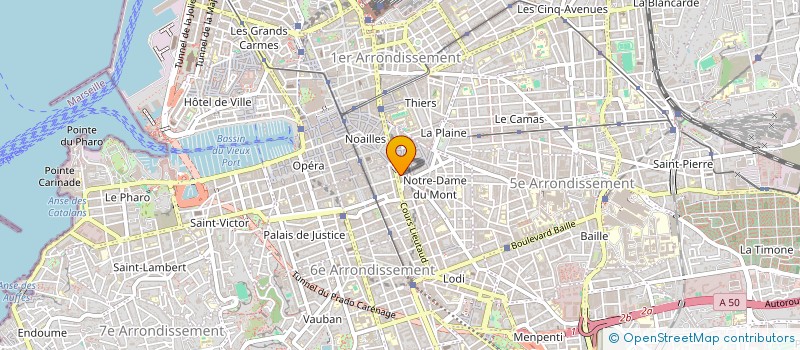 localisation de l'entreprise MADAME CAROLINE BELLEGARDE  MARSEILLE