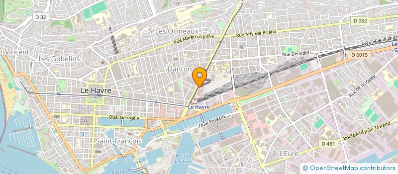 localisation de l'entreprise MADAME CAROLINE BELLET à LE HAVRE