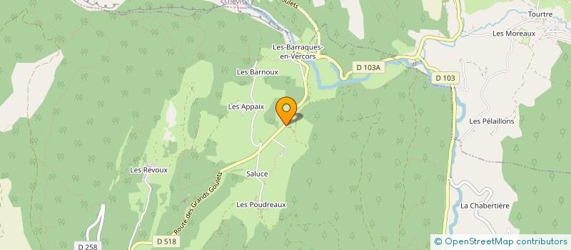 localisation de l'entreprise MADAME CAROLINE BELLIER  LA CHAPELLE-EN-VERCORS