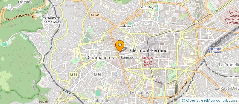 localisation de l'entreprise MADAME CAROLINE BENEZIT  CLERMONT-FERRAND
