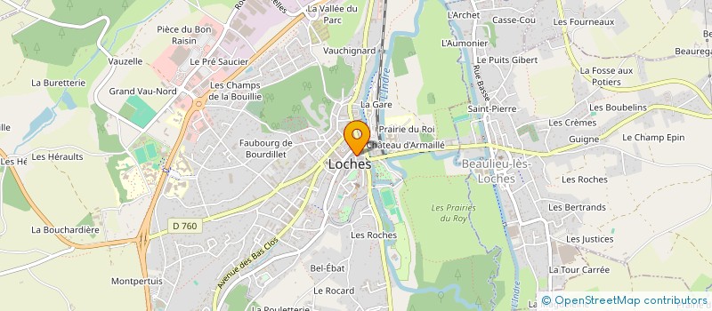 localisation de l'entreprise MADAME CAROLINE BENOIST  LOCHES