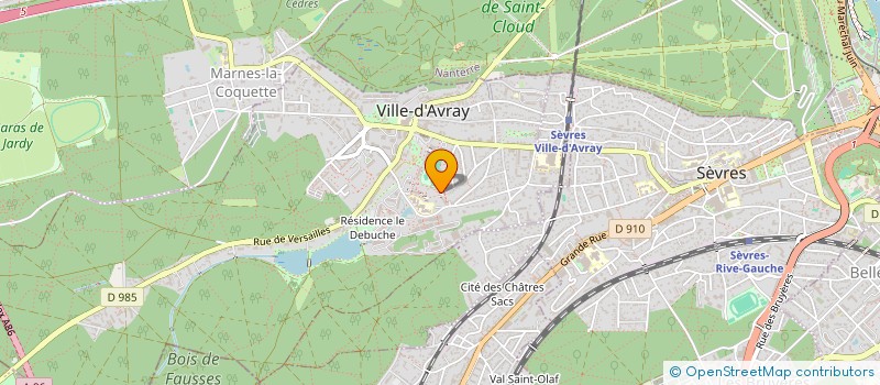 localisation de l'entreprise MADAME CAROLINE BERAUD à VILLE-D'AVRAY