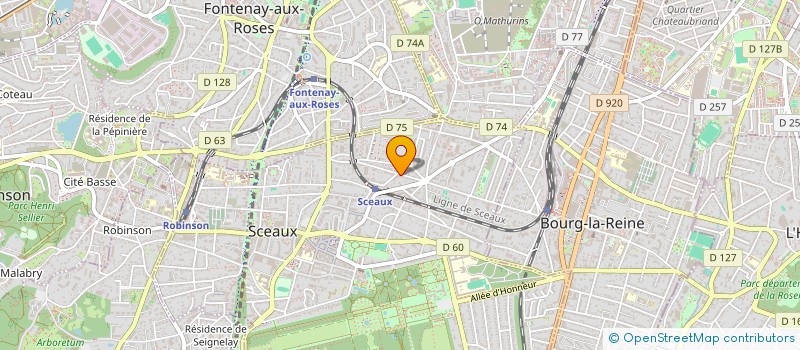 localisation de l'entreprise MADAME CAROLINE BERAUD-SUDREAU à SCEAUX