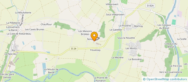 localisation de l'entreprise MADAME CAROLINE BERGE  LUNAY