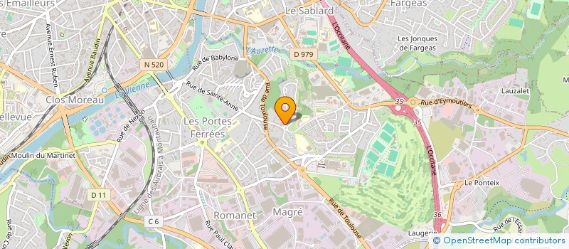 localisation de l'entreprise MADAME CAROLINE BERGER à LIMOGES