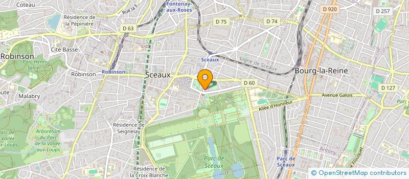 localisation de l'entreprise MADAME CAROLINE BERGEROL à SCEAUX