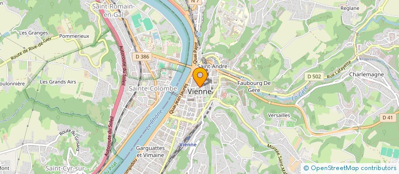 localisation de l'entreprise MADAME CAROLINE BERLIOZ CURLET à VIENNE