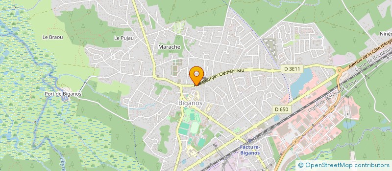 localisation de l'entreprise MADAME CAROLINE BERNARD  BIGANOS