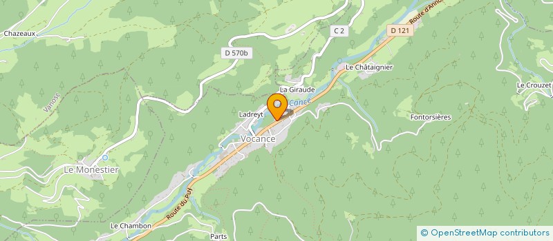 localisation de l'entreprise MADAME CAROLINE BERNE  VOCANCE