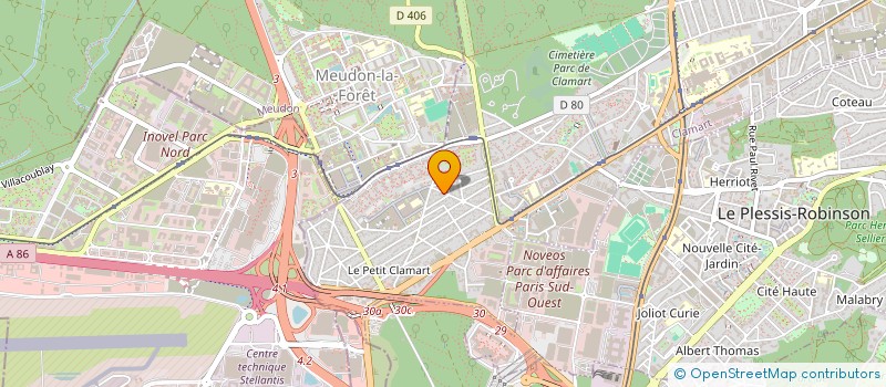 localisation de l'entreprise MADAME CAROLINE BERTHIER à CLAMART