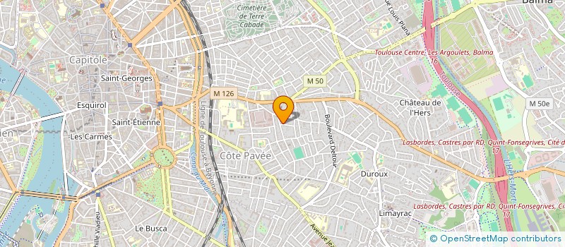 localisation de l'entreprise MADAME CAROLINE BERTRAND à TOULOUSE