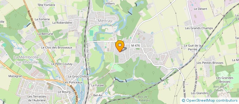 localisation de l'entreprise MADAME CAROLINE BIARD  METTRAY