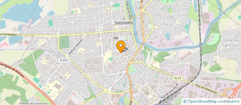 localisation de l'entreprise MADAME CAROLINE BIDAUT à SOISSONS