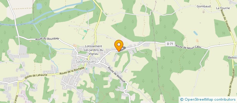 localisation de l'entreprise MADAME CAROLINE BINDER  SAUBRIGUES