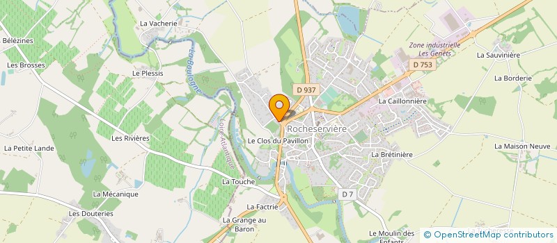 localisation de l'entreprise MADAME CAROLINE BIZARD  ROCHESERVIERE