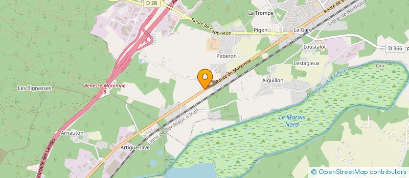 localisation de l'entreprise MADAME CAROLINE BLACHIER  BENESSE-MAREMNE