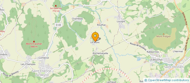 localisation de l'entreprise MADAME CAROLINE BLACHIER  SAINT-ETIENNE-LARDEYROL