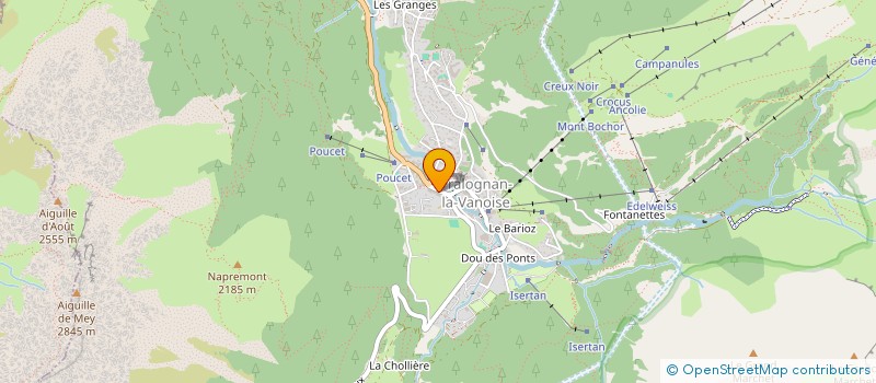 localisation de l'entreprise MADAME CAROLINE BLANC  PRALOGNAN-LA-VANOISE