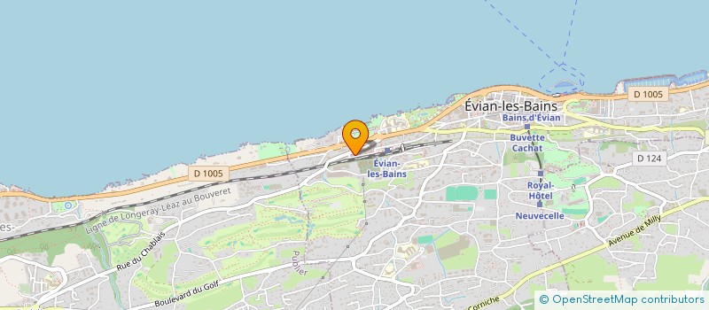 localisation de l'entreprise MADAME CAROLINE BLANLEUIL  EVIAN-LES-BAINS