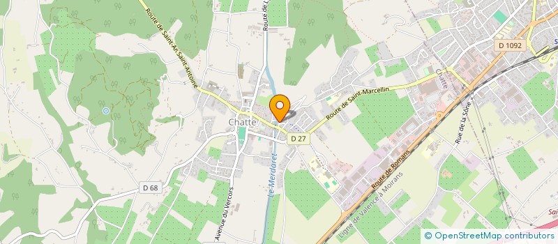 localisation de l'entreprise MADAME CAROLINE BLAY  CHATTE