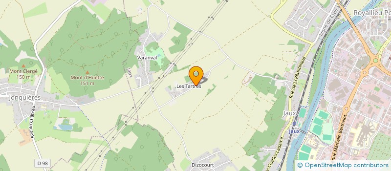 localisation de l'entreprise MADAME CAROLINE BLONDEL  JAUX