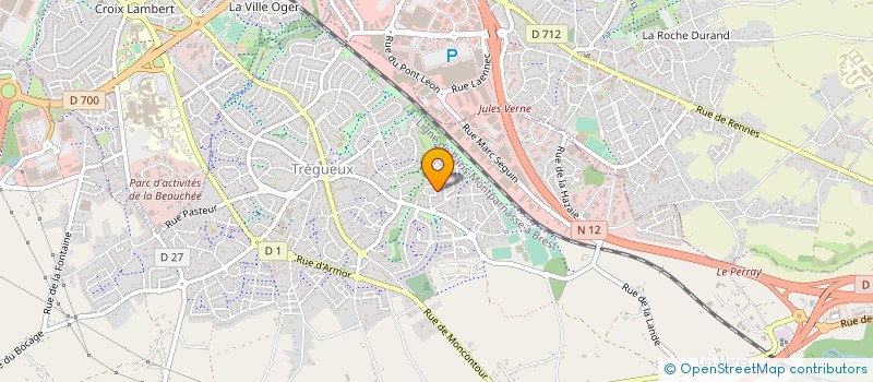 localisation de l'entreprise MADAME CAROLINE BLONDELLE  TREGUEUX