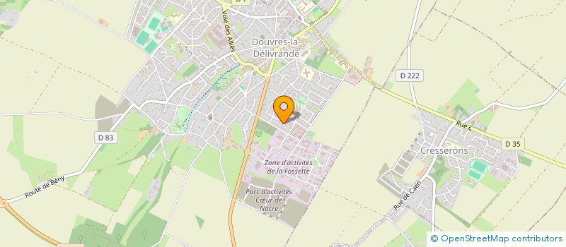 localisation de l'entreprise MADAME CAROLINE BLOT  DOUVRES-LA-DELIVRANDE