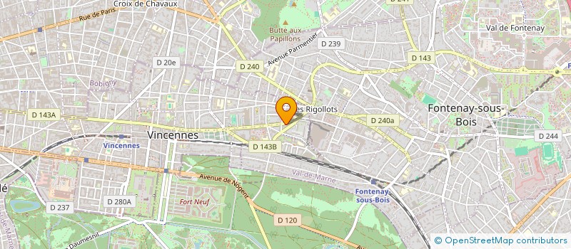 localisation de l'entreprise MADAME CAROLINE BOCKER à VINCENNES