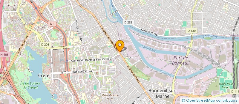 localisation de l'entreprise MADAME CAROLINE BOCQUET à CRETEIL