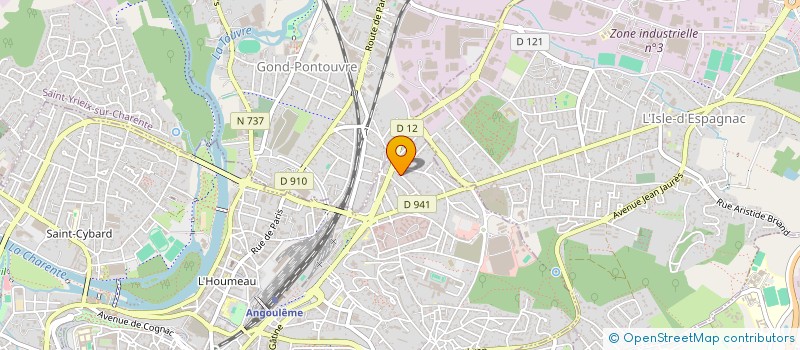 localisation de l'entreprise MADAME CAROLINE BOINET à ANGOULEME