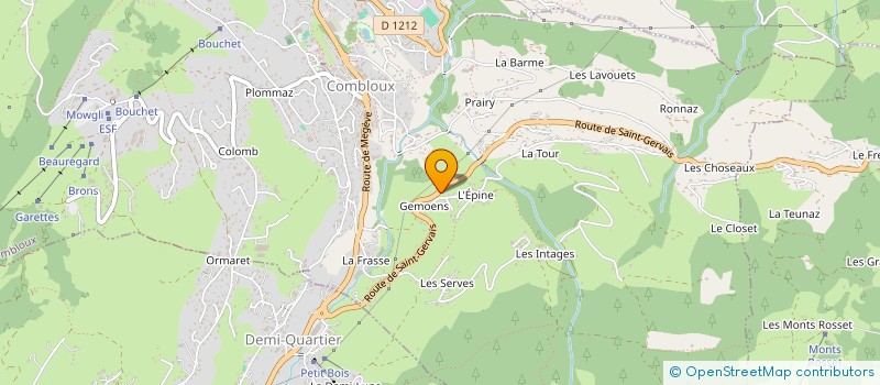 localisation de l'entreprise MADAME CAROLINE BOISSIEU  COMBLOUX