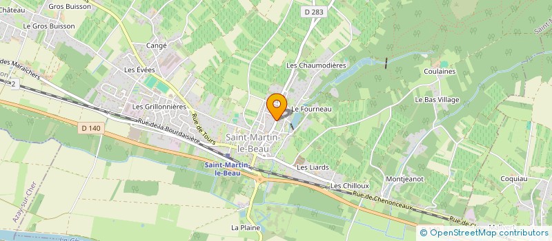 localisation de l'entreprise MADAME CAROLINE BOISSON  SAINT-MARTIN-LE-BEAU