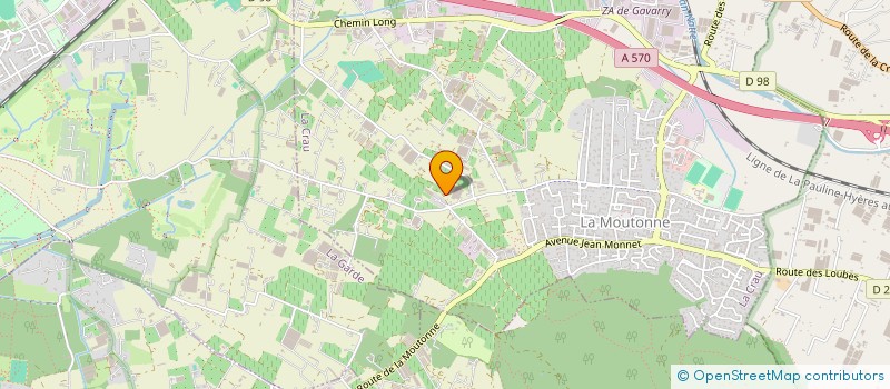 localisation de l'entreprise MADAME CAROLINE BONILLA  LA CRAU