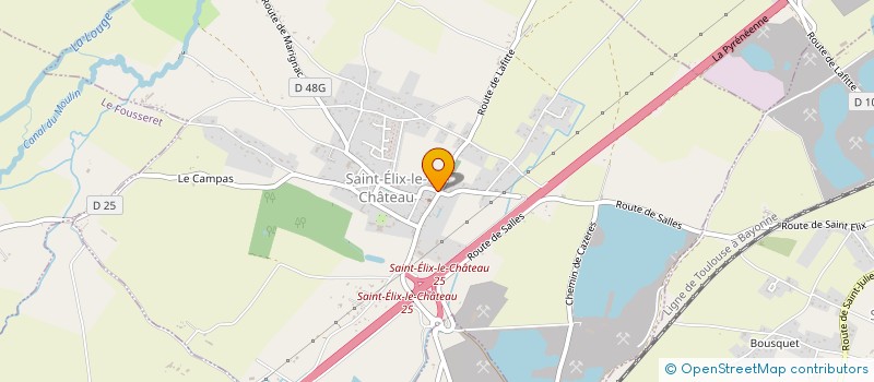 localisation de l'entreprise MADAME CAROLINE BONNAUD  SAINT-ELIX-LE-CHATEAU