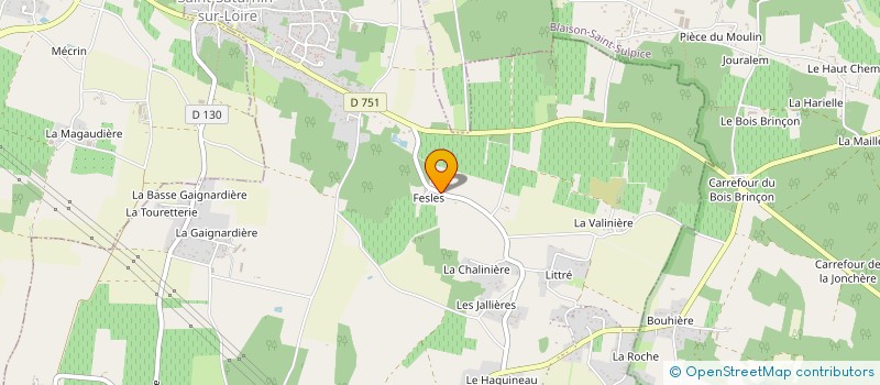 localisation de l'entreprise MADAME CAROLINE BONNEAU  BRISSAC LOIRE AUBANCE