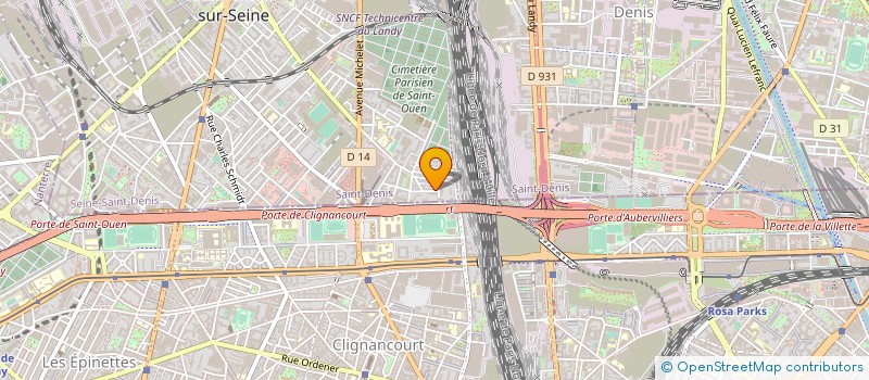 localisation de l'entreprise MADAME CAROLINE BONNIN  SAINT-OUEN-SUR-SEINE