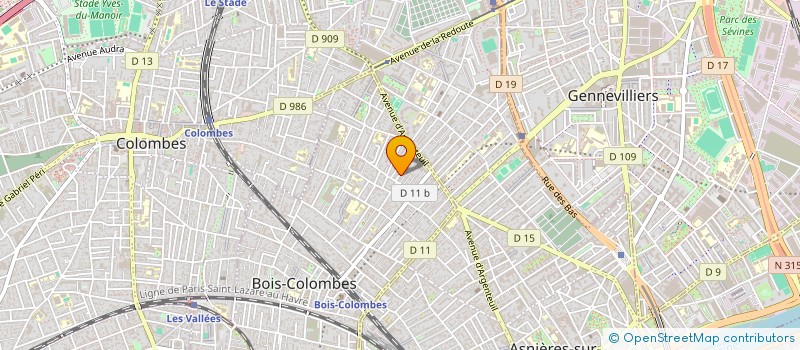 localisation de l'entreprise MADAME CAROLINE BORDEAUX à BOIS-COLOMBES