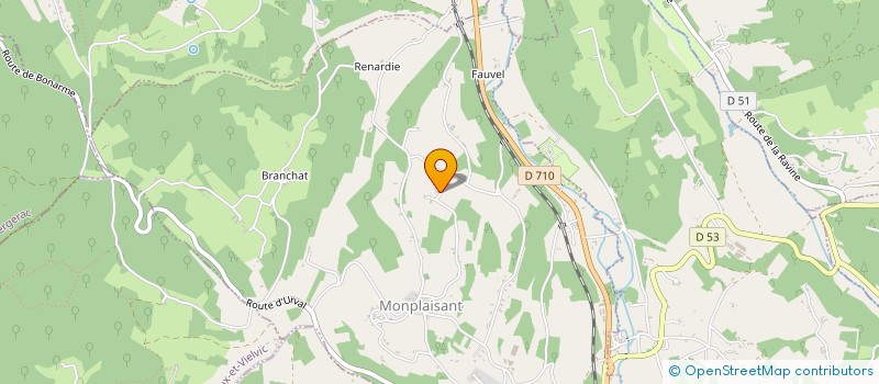 localisation de l'entreprise MADAME CAROLINE BOSSI  MONPLAISANT