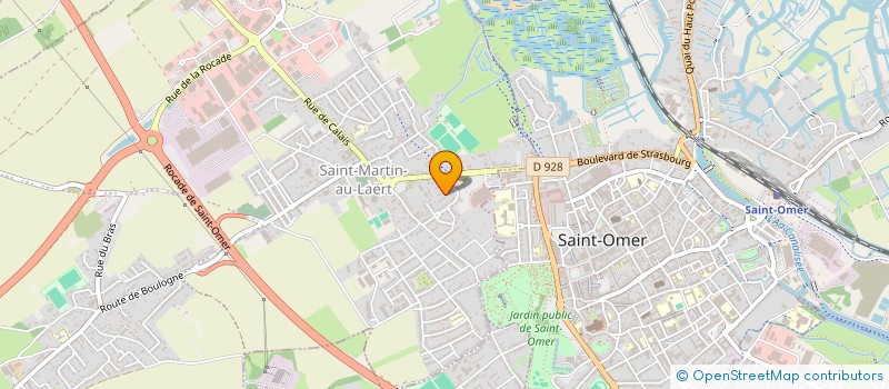 localisation de l'entreprise MADAME CAROLINE BOUCHAMP  SAINT-OMER