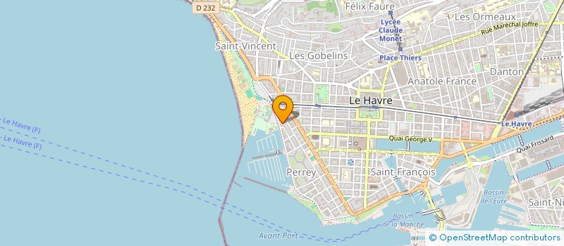 localisation de l'entreprise MADAME CAROLINE BOUCHAUD  LE HAVRE